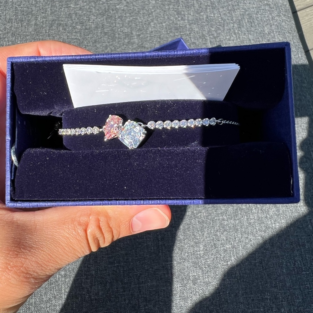 Swarovski Mesmera women's bracelet pink rhodium plated 5668361